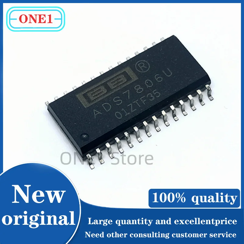 (1-50 шт./лот) новый оригинальный ADS7806U ADS7806 12-битный аналогово-цифровой преобразователь 1 вход 1 sar 28-SOIC