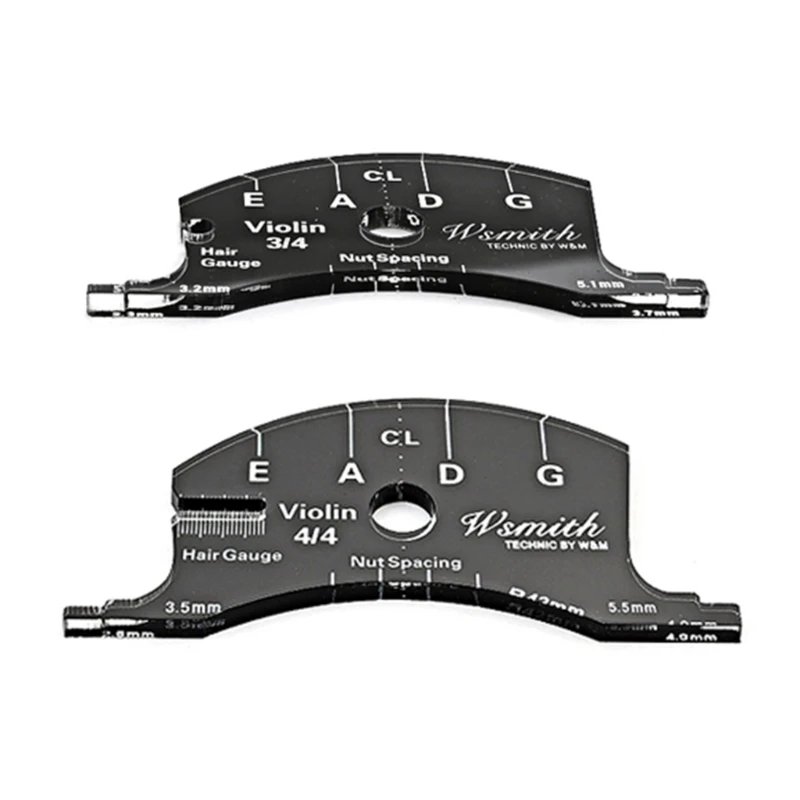 

448D Fingerboard Scraper Making Template Tool 3/4 4/4 Viola-Cello-Violon Bass Bridges Repair Reference Tool Simple Operation