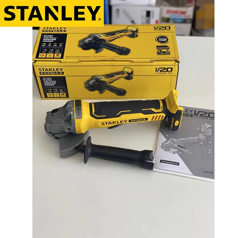 Беспроводной угловой шлифовальный станок Stanley 18 в SBG700 только корпус Fatmax V20 100 мм 8000