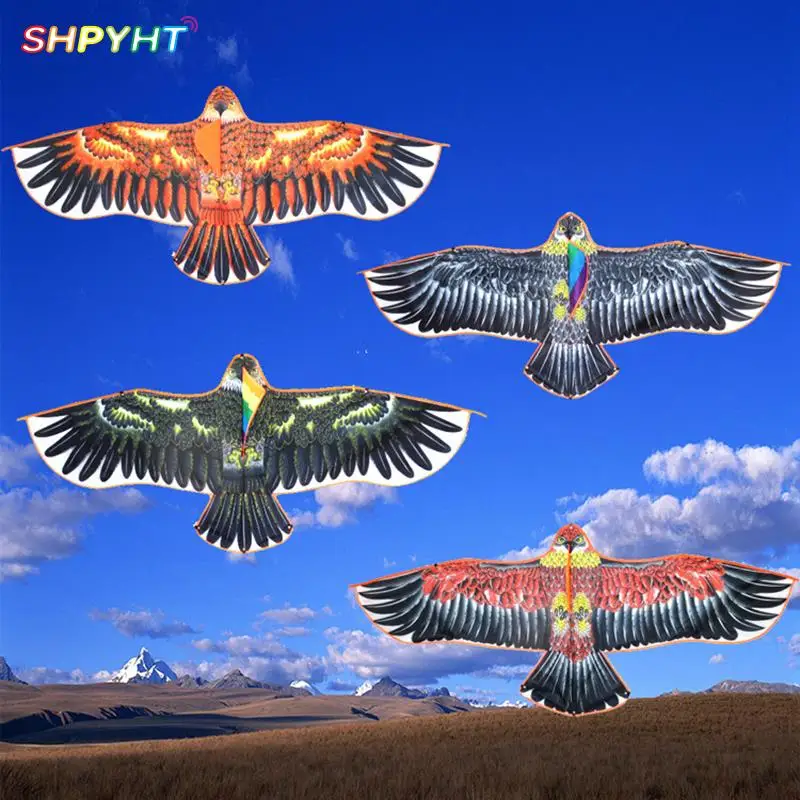 

1.2m Flat Eagle Kite Children Flying Bird Kites Windsock Outdoor Toys Garden Cloth Toys For Kids Gift 100% Brand New