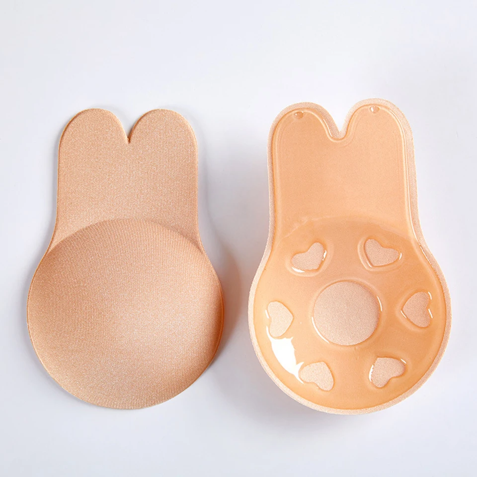

2 Pairs Pack Reusable Women Breast Lift Stickers Petals Adhesive Reusable Nipple Cover Silicone Invisible Boob Tape For Nipples