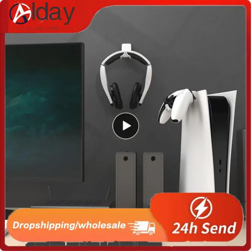

For Ps5 Accessories Movable Gaming Headset Hook Abs Headphone Stand Gaming Headset Hanger Holder Headphone Hook For Ps5