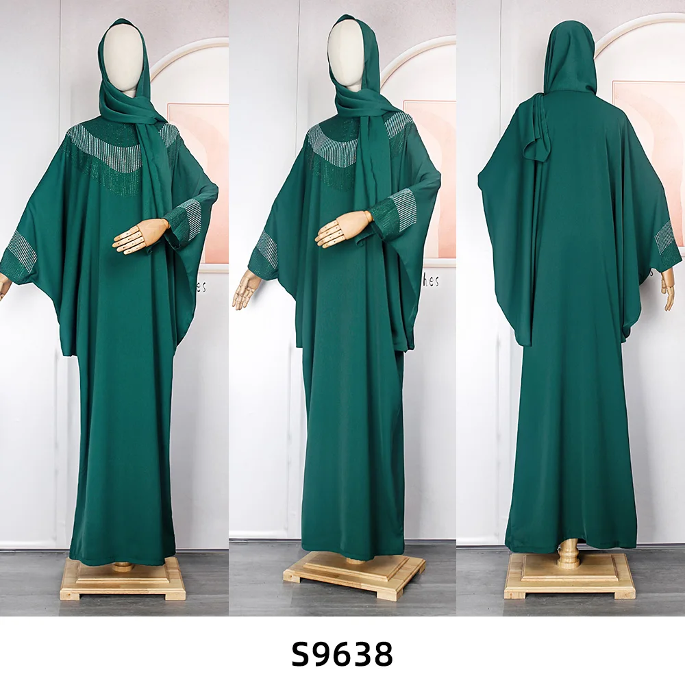 Ramadan Abaya Dubai Muslim Hijab Dress Turkish Islamic Clothing Kaftan African Maxi Dresses Abayas for Women Robe Djellaba Femme
