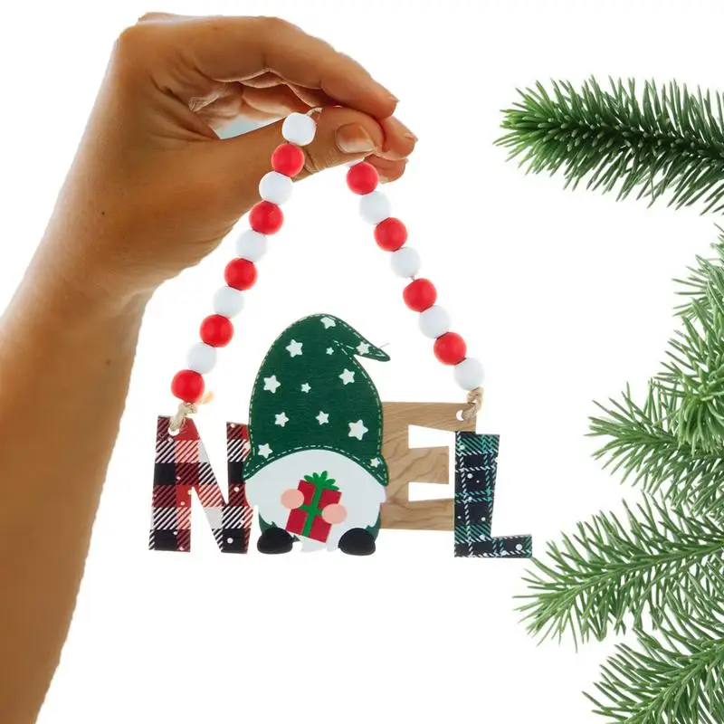 

Деревянные бусины, искусственные деревянные рождественские украшения, красный грузовик, рождественская елка, подвесные украшения, красный...