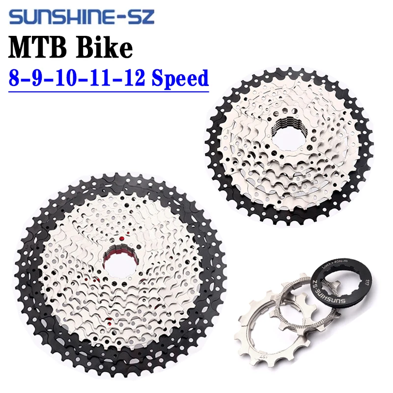 

Горный велосипед SUNSHINE 8 9 10 11 12 Скоростей, фрикционная Кассета для горного велосипеда, колесо 11S, Звездочка для Shimano HG, 36T 40T 42T 46T 50T 52T