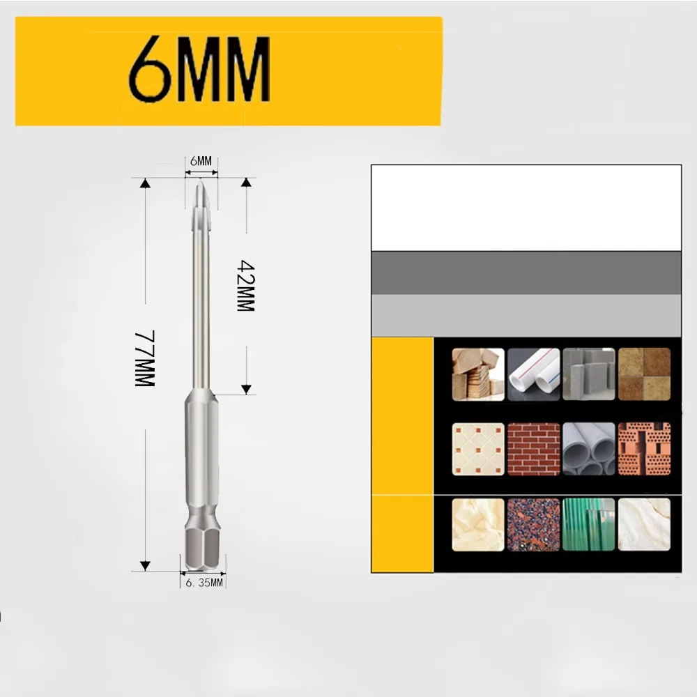 

1PCS Efficient Universal Drilling Tool Drill Bit Hole Opening Power Tools Cross Efficient Universal Drilling Tool Drill Bit Hole