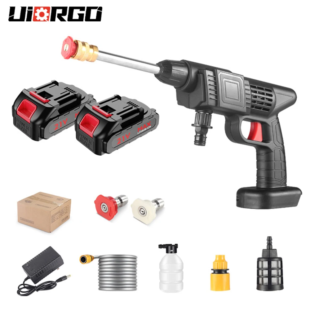 

Портативный беспроводной пистолет для мойки автомобиля с литиевой батареей Uiorgo