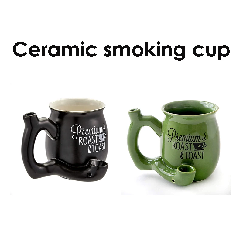 кружка для чая 23 февраля трубка курения бонг вейпы куренения Керамическая