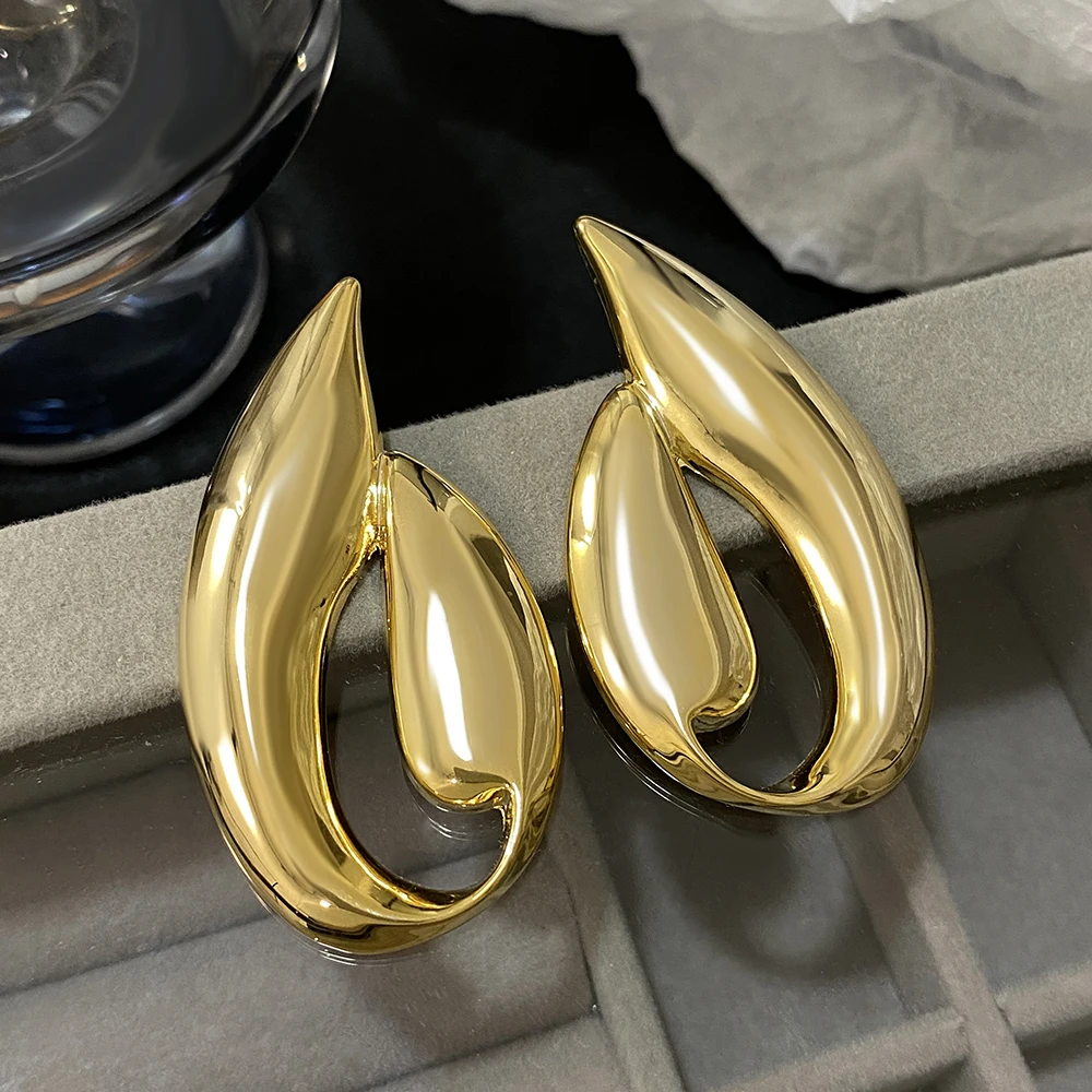 Greatera уникальный дизайн глянцевые серьги-гвоздики в форме капли воды для женщин