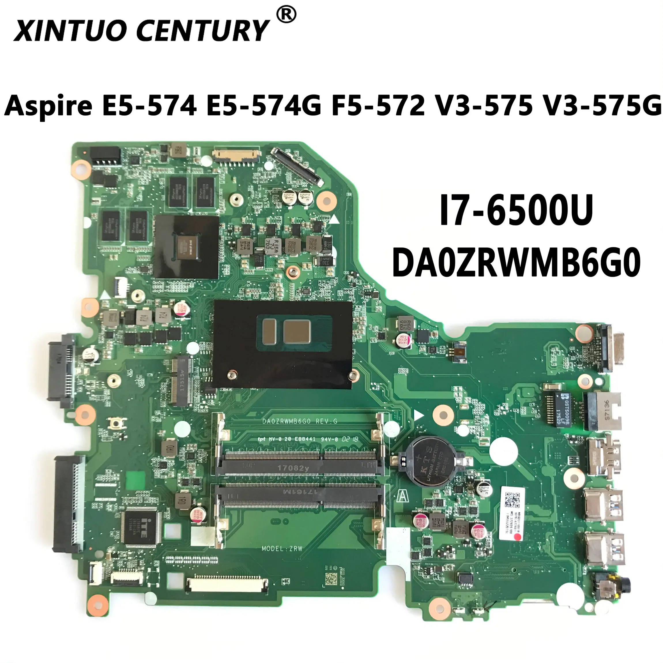 

DA0ZRWMB6G0 REV:G E5-574G mainboard For Acer Aspire E5-574 E5-574G F5-572 V3-575 V3-575G Motherboard I7-6500U 100% Test original