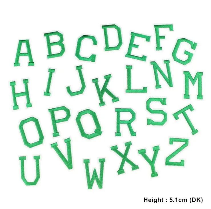 45 Скус на выбор один комплект вышитая нашивка с буквами алфавита железная