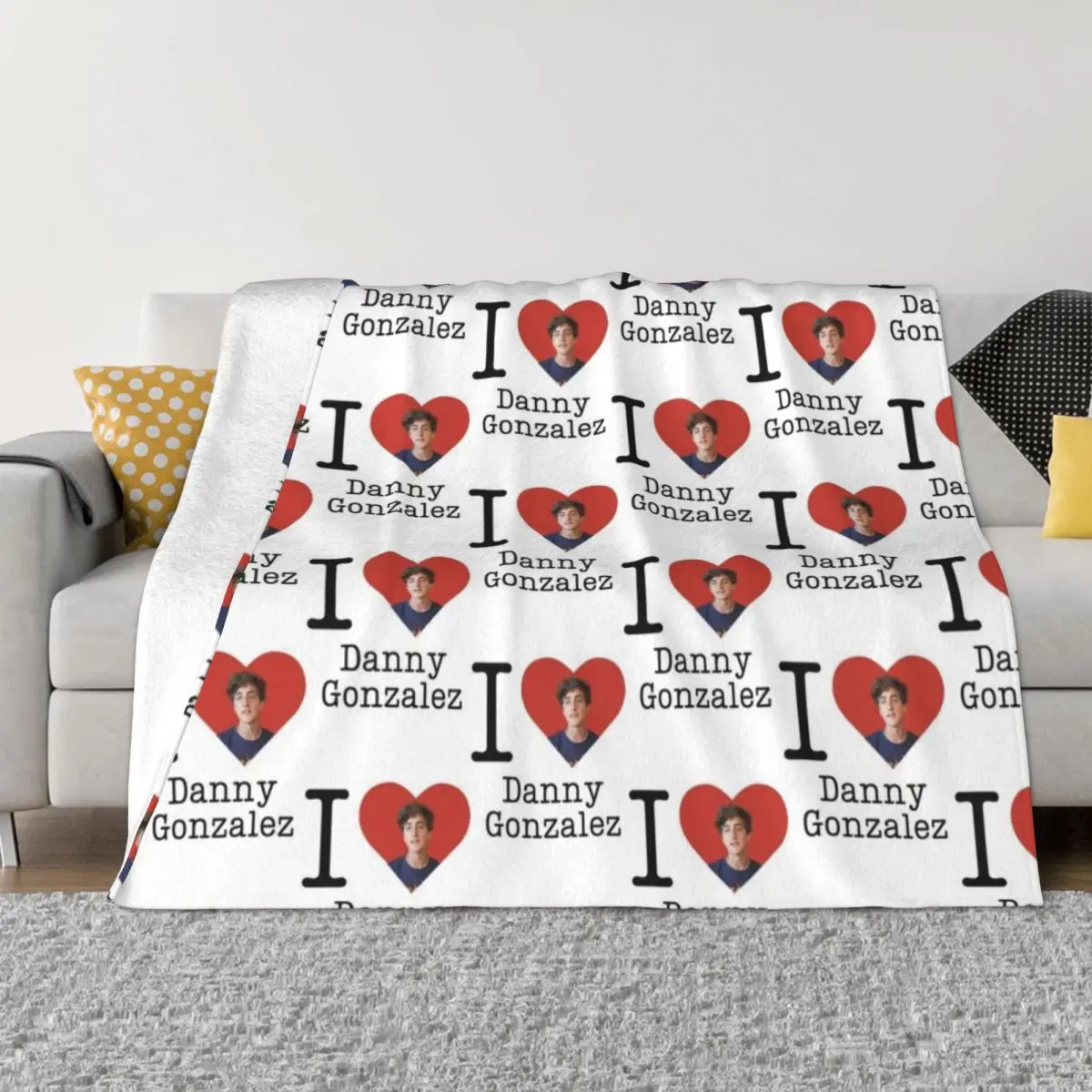 Пляжное одеяло с надписью I love Дэнни Gonzalez