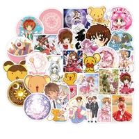 50100pcs cardcaptor sakura stickers creative suitcase for laptop luggage waterproof accessories sticker anime pegatinas