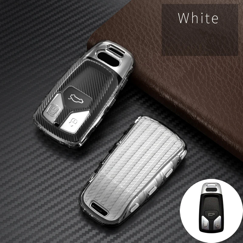 

ТПУ автомобильный брелок для ключей, чехол, защитная сумка, подходит для Audi чехол A4 A5 B9 Q5 FY Q7 4M TT S4 5 RS4 RS5