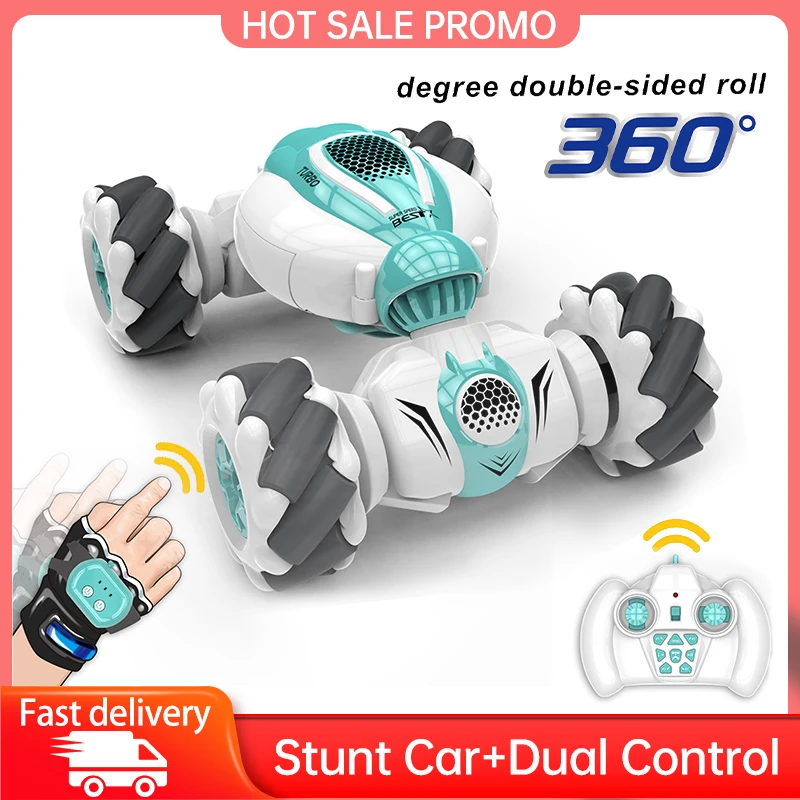 

Teeggi S-012 RC Stunt Car 2.4G 4WD Gesture Induction Twisting Drift Off-Road Cars 360 Degree Twisting Dancing Off-road Toy Gift