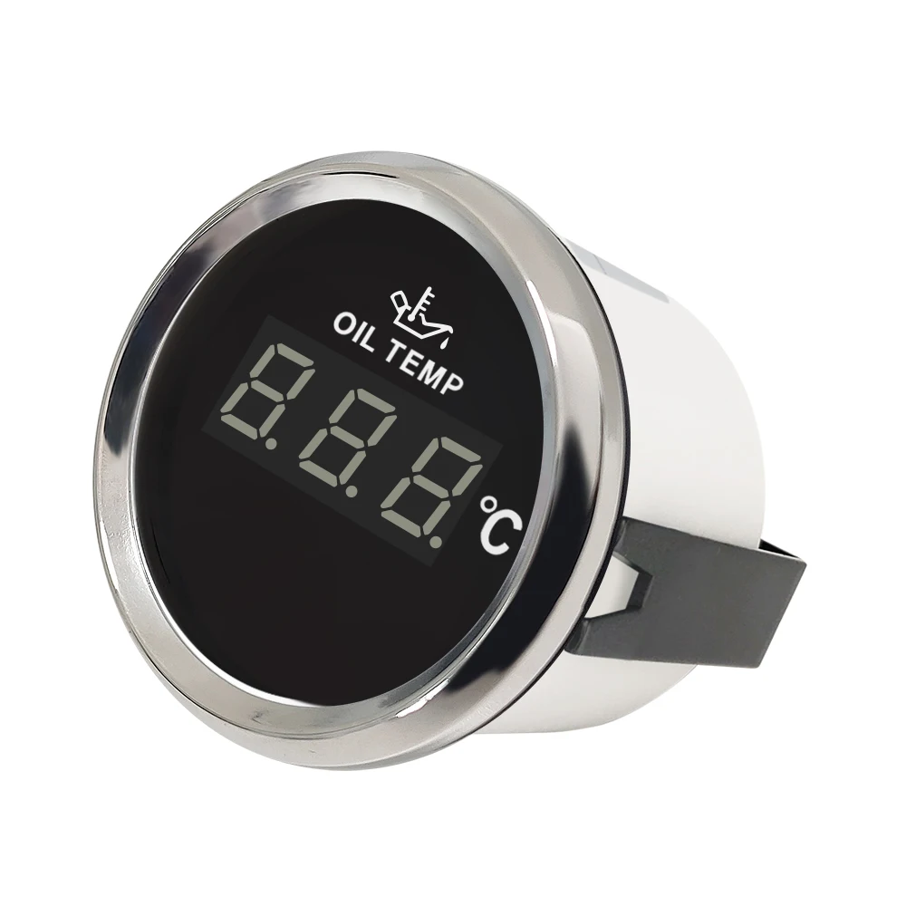 

Универсальный новейший водонепроницаемый 52 мм Датчик температуры масла двигателя 50-150 ℃ 9-32V красная подсветка для автомобиля лодки яхты Truk