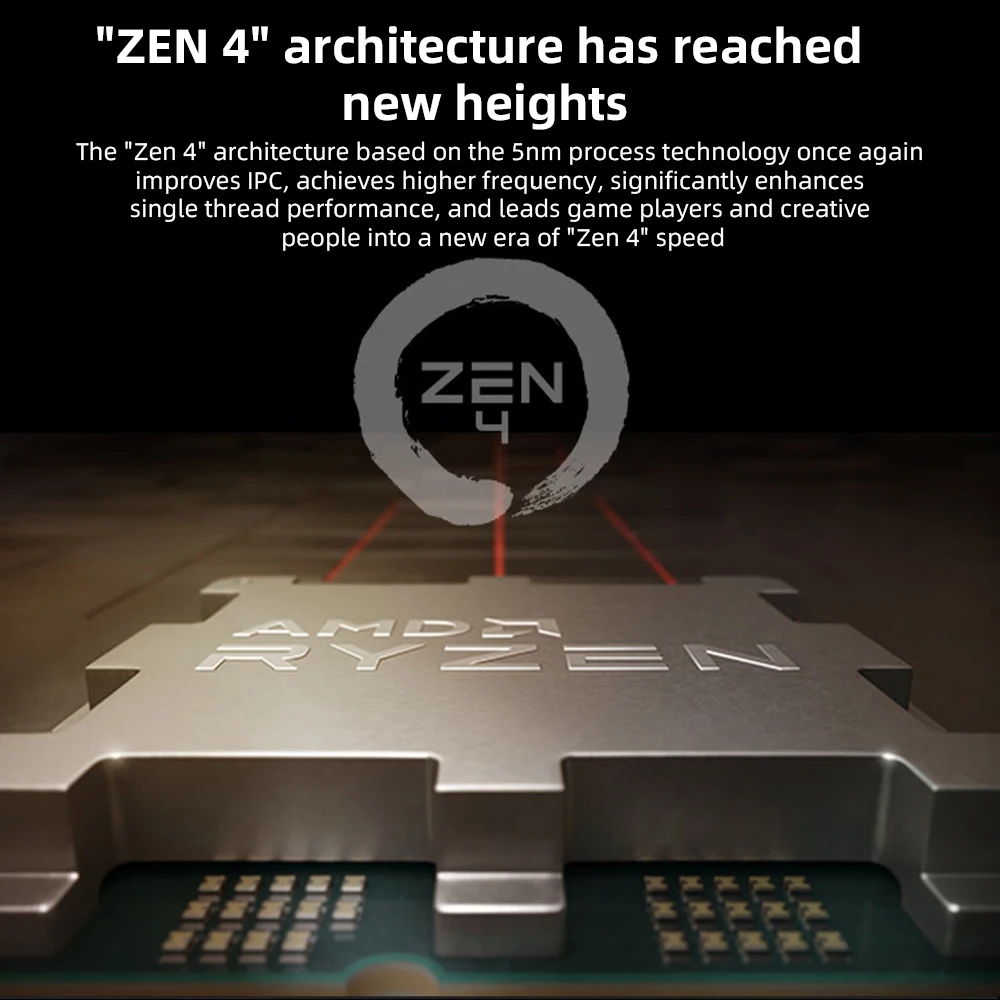 Новый процессор Amd ryzen 5 7600x r5 7600x4 7 ГГц 6-ядерный 12-проводной нм l3 = 32m 100-000000593 разъем