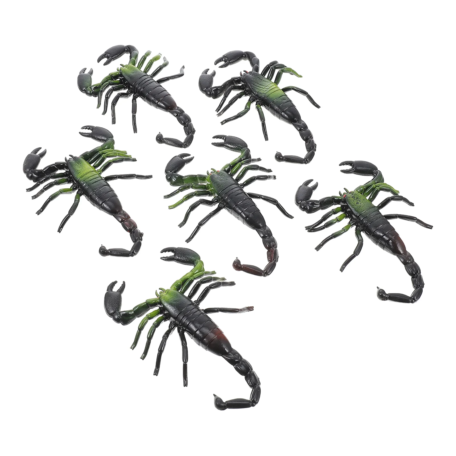 

6pcs Insect Decoration Plastic Realistic Scorpion Props Prank Toys