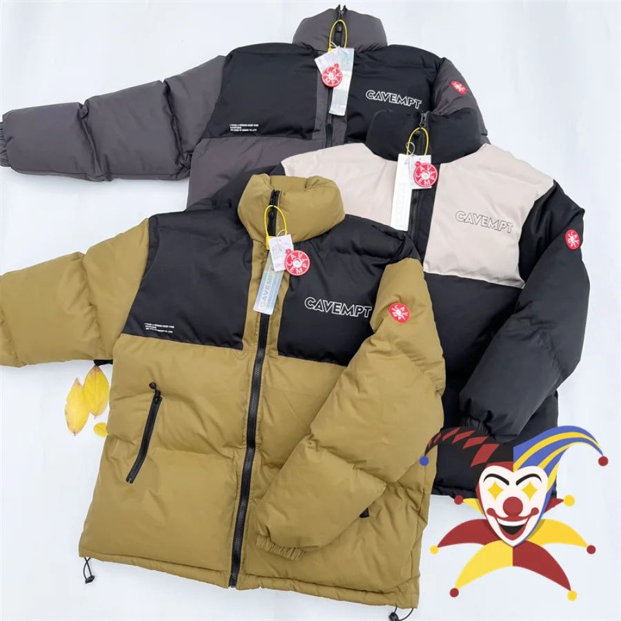 

Patchwork CAV EMPT PUFFER JACK Parkas Men Women Best Quality Oversized Down Jacket CE Cavempt Coats