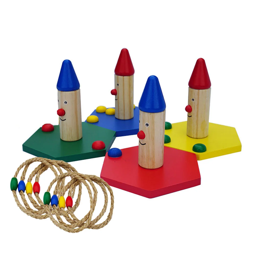 

1 Set Ring Toss Game Ring Toss Outdoor Game Children Gift for Kids Adults Family and Party