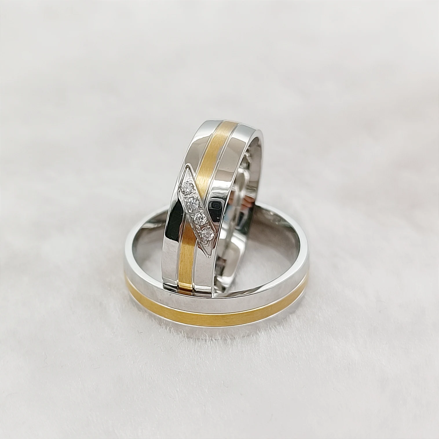 2025 Jewellery Women Love Alliances Silvery Wedding Engagement Bridal Rings Pure Handmade Couples Ring