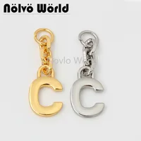 10-50 pieces 4 colors 45*15mm 5# zip slider half ring shaped chains pull SIZE 5 metallic puller sliders wholesale