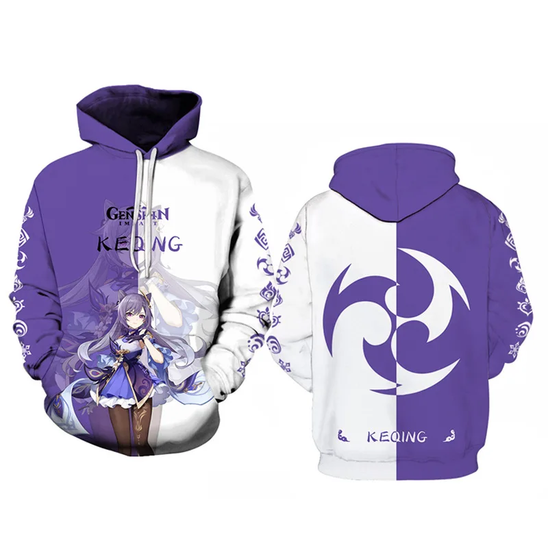 

Anime Genshin Impact 3D Print Hoodies Fall Winer Suit Hoodies Sportswear Harajuku Women/Men the hooded