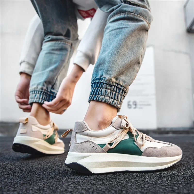 Men Running Shoes Lace-up Mesh Men Casual Shoes Lightweight Comfortable Walking Sneakers Tenis masculino Zapatillas Hombre