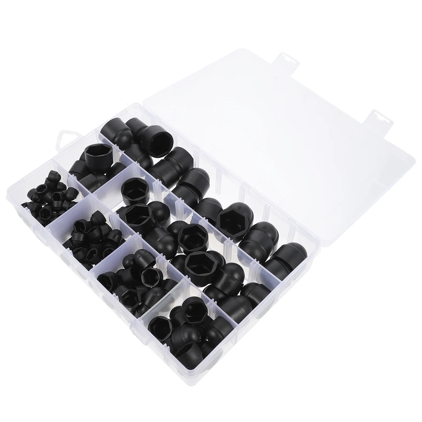

145 Pcs Nuts Rubber End Caps End Safety Cover Hinged Screw Covers Bolts Covers Screw Thread Protector