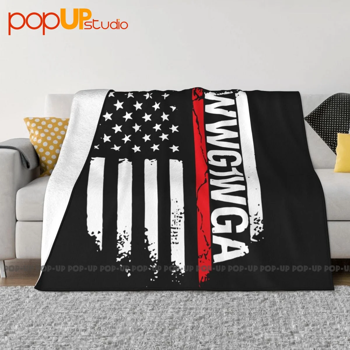 Покрывало Wwg1Wga с американским флагом P-482, плюшевое утолщенное двухцелевое покрывало, домашнее одеяло