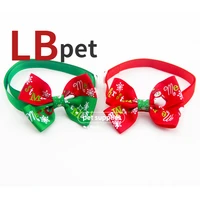 pet supplies christmas red and green cat and dog bow tie christmas bow handmade jewelry pet collar cat and dog jewelry