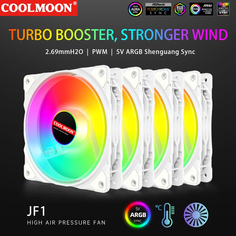

Кулер COOLMOON для чехла, 1-6 шт., 120 мм, 5 В, 3 контакта