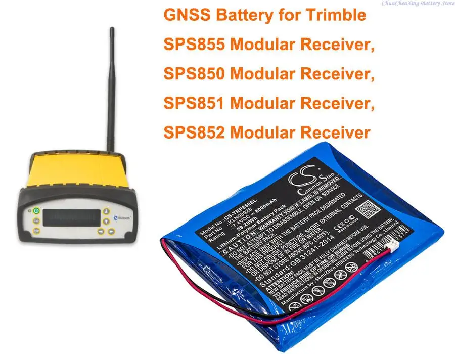 

Аккумулятор OrangeYu KLN00928 на 8000 мАч для модульного приемника Trimble SPS855, SPS850, SPS851 , SPS852