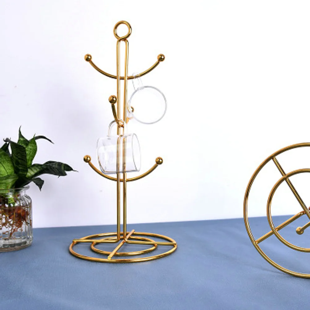 

Mug Coffee Cup Rack Tree Holder Standforhanger Shelf Holders Drain Storage Display Countertop