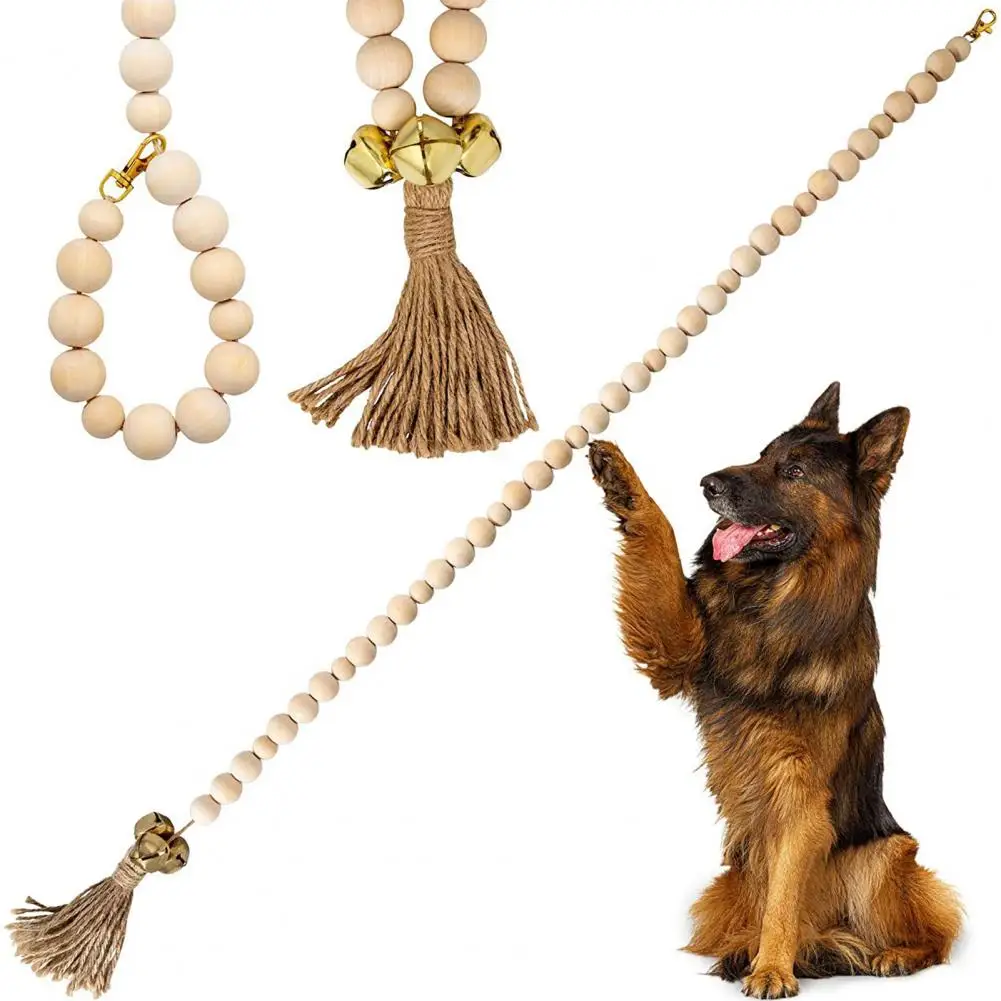 Pet Dog Toy Doorbell Adjustable Hanging Doorbell Cotton Rope Woven Puppy Dog Potty Training Doorbells Pet Supplies