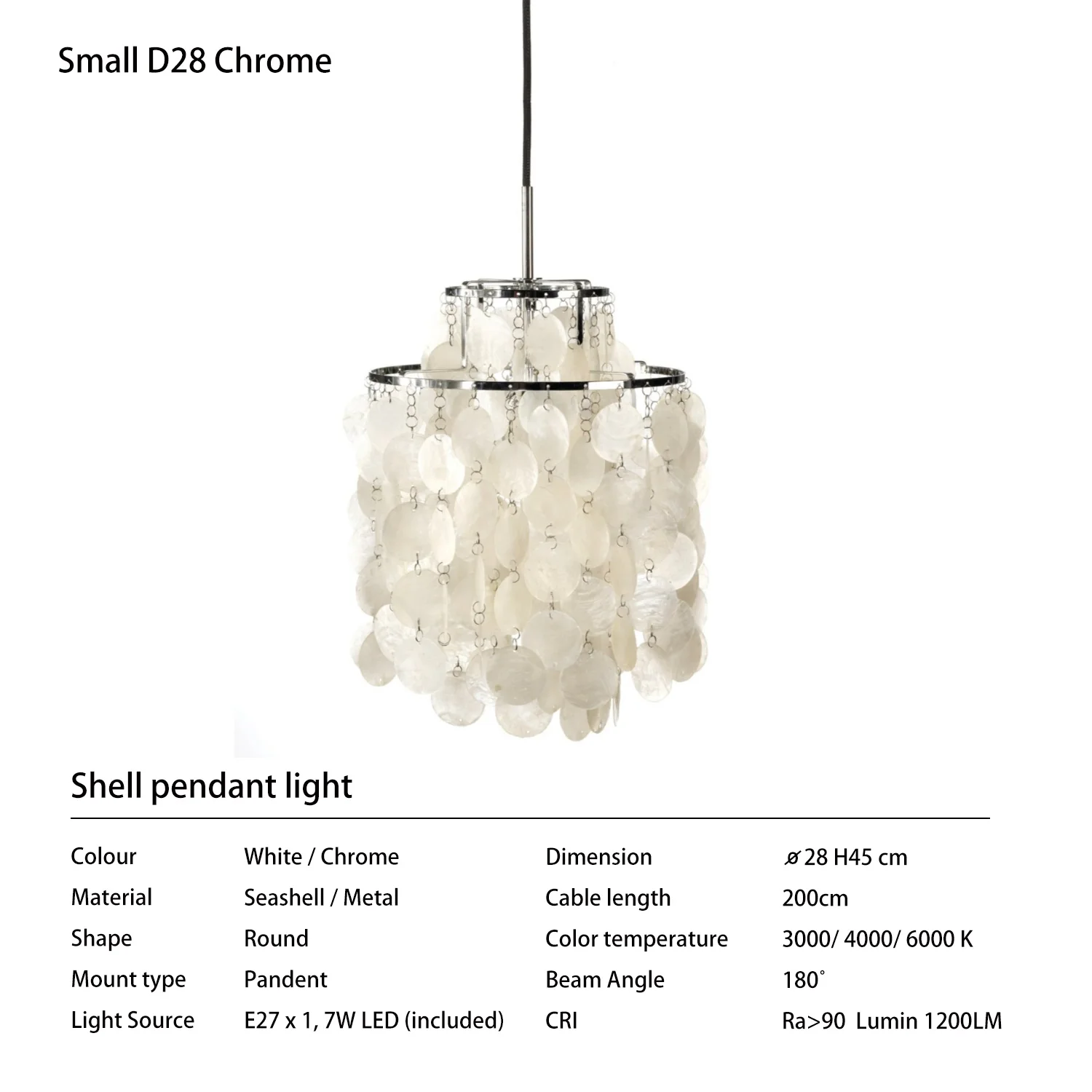 

Подвесной светильник Coquillage CAREN