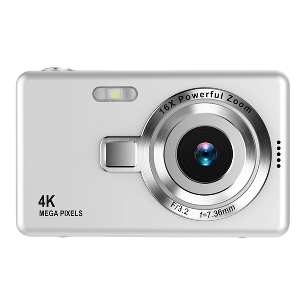 Цифровая камера 4K HD 1080P с защитой от сотрясений, автофокусом, для видеоблогинга, 96 МП, портативная, с 16-кратным зумом, для детей, взрослых и начинающих (art.: 3920db19bcd40) - 3920db19bcd40