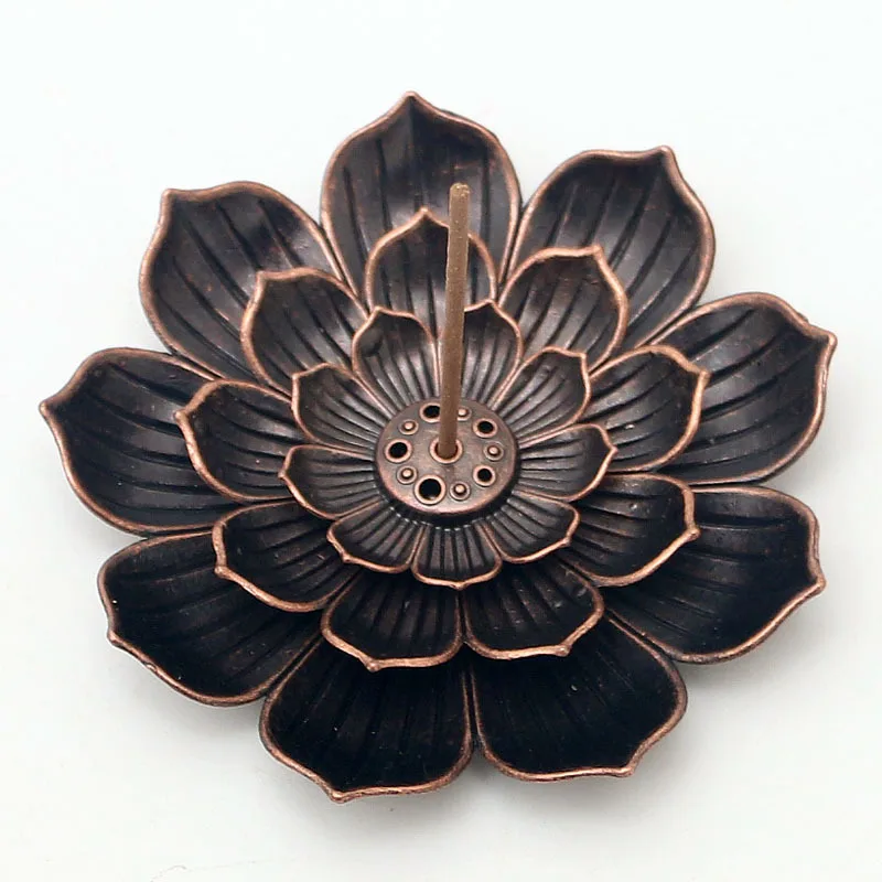 

Zen Incense Burner Porous Lotus Incense Stick Incense Burner Antique Copper Alloy Wire Incense Burner Incense Holder