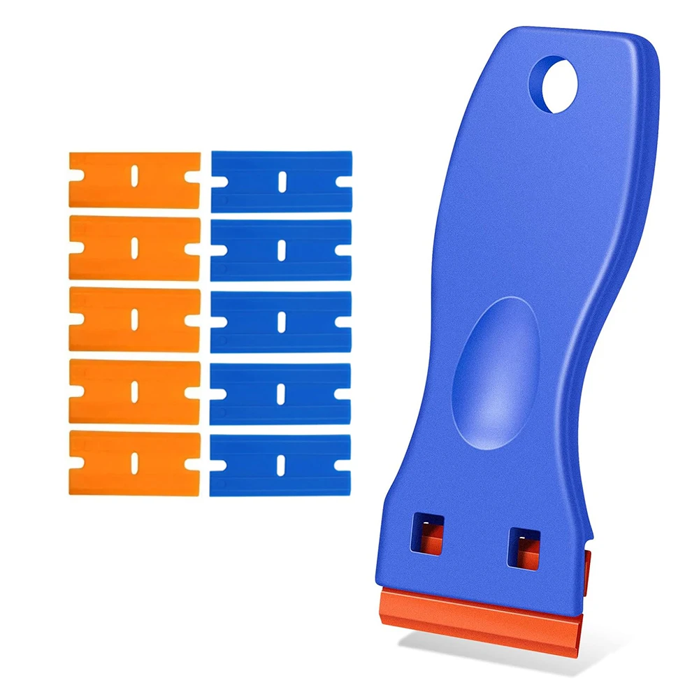 

Пластиковый скребок с лезвием бритвы, скребок с пластиковыми лезвиями, скребок для очистки, средство для удаления напольной плиты, оконного стекла автомобиля