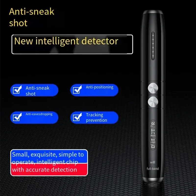 

2023 NEW GPS Wireless Signal Detector T8 Pinhole Camera Position Mini Bug Detection Pen Anti Wiretap Gadget Anti Candid Camera