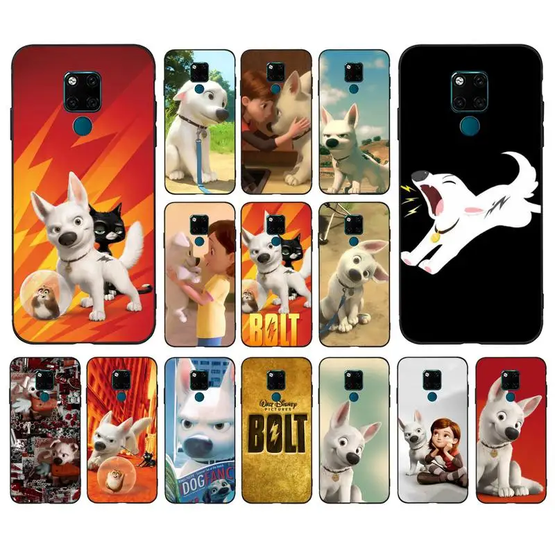 

Disney Bolt Black Phone Case for Huawei Mate 20 10 9 40 30 lite pro X Nova 2 3i 7se