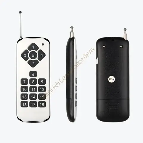 315 МГц 433 МГц RF Дистанционный контроль беспроводной переключатель 12V-36V 18CH 18WAY REVIVER и 18CH-передатчик для двери