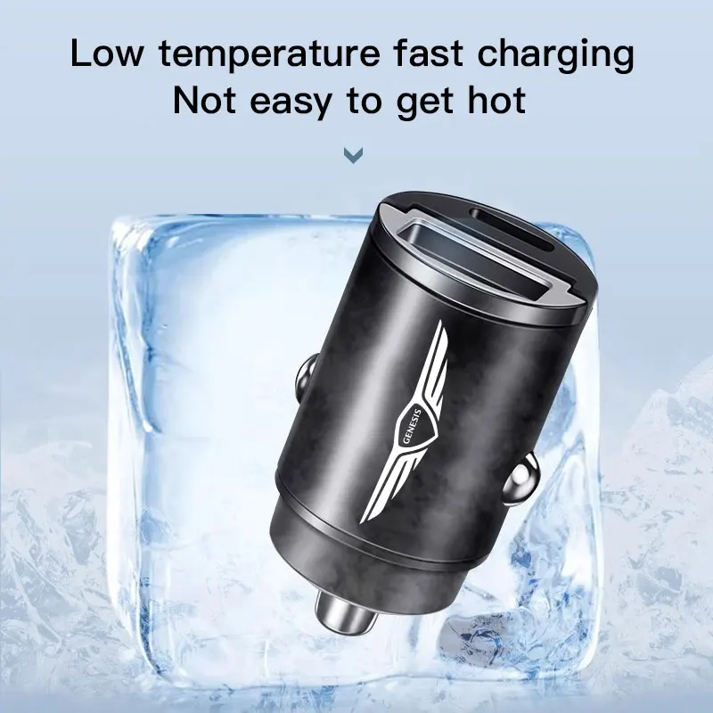 Для Genesis Mini 100W PD QC Pull Ring Автомобильное зарядное устройство для быстрой зарядки USB C