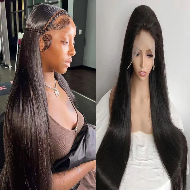 

150% 180% Bone Straight HD Transparent 13X4/13X6 Human Hair Lace Front Wigs 360 Lace Front Human Hair Wigs 4X4 Lace Closure Wigs