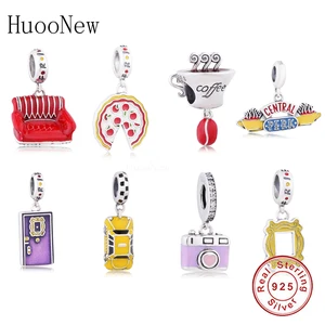 Модные летающие эмалевые бусины-подвески в виде совы из стерлингового серебра 925 пробы подходят для оригинального подвеска в виде змеи браслета сделай сам для изготовления ювелирных изделий