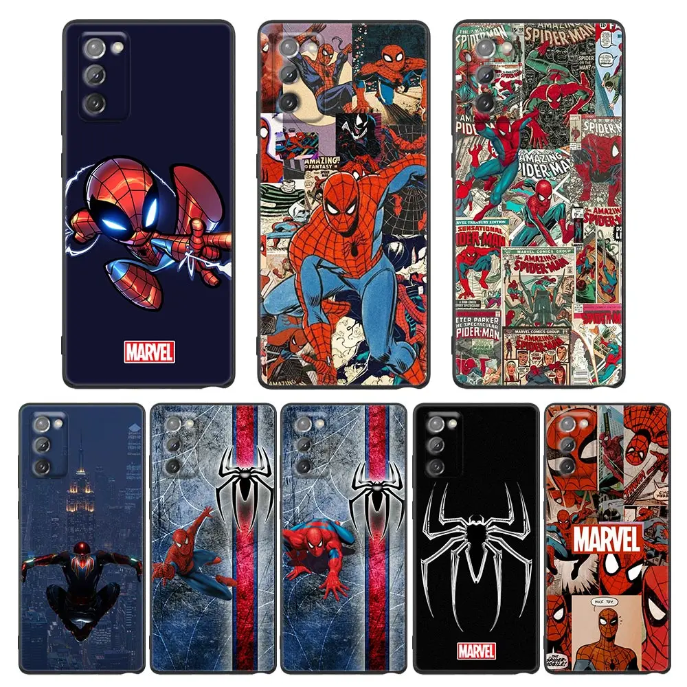 

Phone Case for Samsung Galaxy M62 M52 M51 M32 M31 M22 M11 M01 F62 F52 F42 F22 F12 Soft Cases Cover Spider Man Marvel Comics