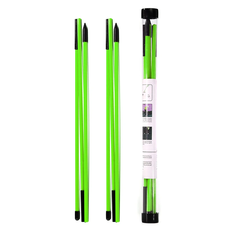 

2Pcs Golf Direction Indicator Stick Portable Golf Correcter Practice Stick Golf Putting Position Auxiliary Training Tool