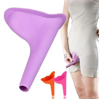 portable women standing urinal reusable car emergency toilet outdoor travel camping soft silicone pee funnel for girl women