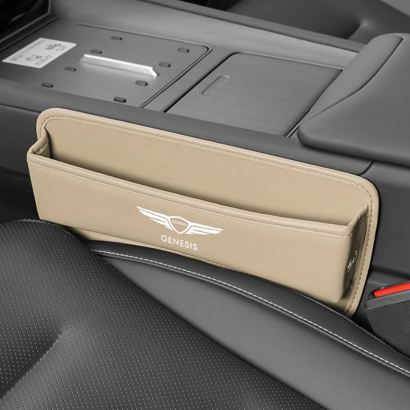 

Органайзер для автомобильного сиденья из искусственной кожи, ящик для хранения для Genesis EQ900 G70 G80 G90 GV60 GV70 GV80 GV90 Mint, авто аксессуары для интерьера