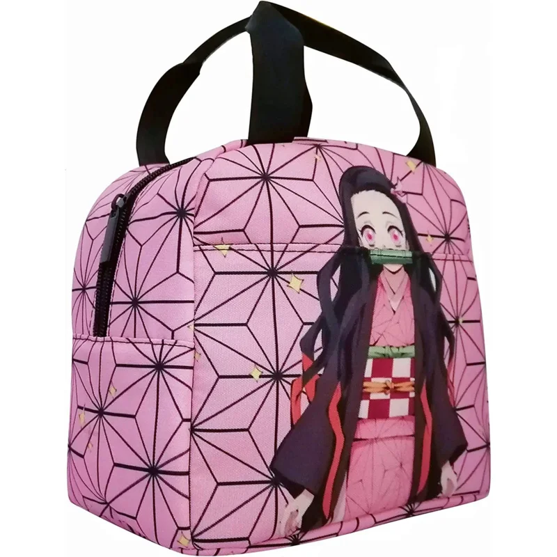 

Контейнер для ланча с изоляцией для мужчин и женщин, дорожная Портативная сумка для хранения с аниме рассекающим демонов камадо незуко